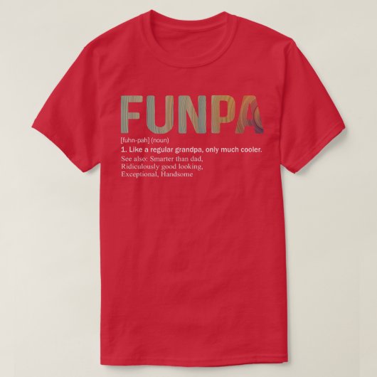 Mannen Funpa Definition T-shirt als een reguliere (Design voorkant)