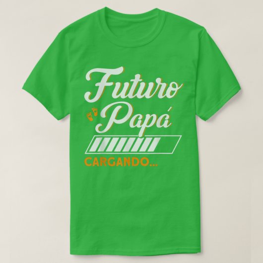 Mannen Futuro Papa Lading New Dad Father Zwangersc T-shirt (Design voorkant)