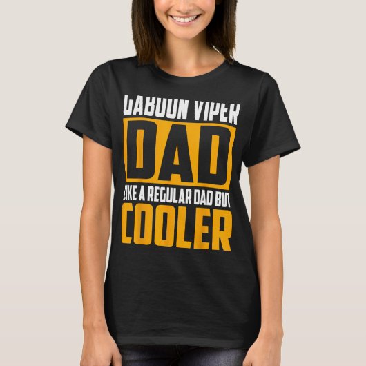 Mannen Gaboon Viper Dad - Als een gewone vader, ma T-shirt (Voorkant)
