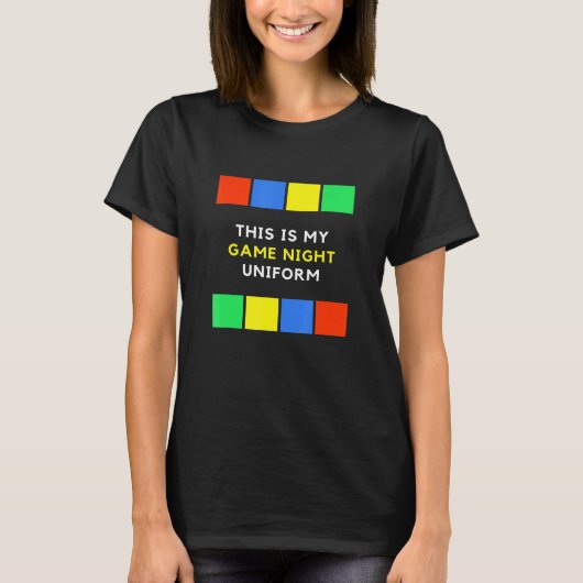 Mannen game Night T-shirt (Voorkant)
