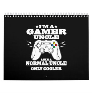 Mannen Gamer oom als normale pap. Kalender