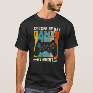 Mannen gamer sarcasme retro gamer van dag tot dag t-shirt