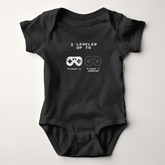 Mannen gamers met een oom Gift Gamer Pregnan Romper (Voorkant)