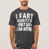 Mannen gasprijzen Meme Funny Pun Humor Joke Sarcas T-shirt (Voorkant)
