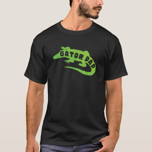 Mannen Gator Dad Fathers Day Mannen Alligator Papa T-shirt (Voorkant)
