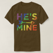 Mannen Gay Couple komt overeen met Mine LGBT Pride T-shirt (Design voorkant)