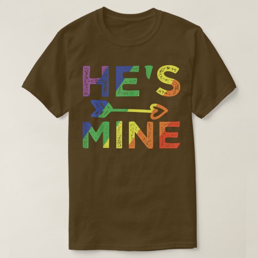 Mannen Gay Couple komt overeen met Mine LGBT Pride T-shirt (Design voorkant)