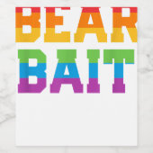 Mannen Gay Cruising BEER BAIT Regenboog Vlag Gay P Wijn Etiket (Enkel label)