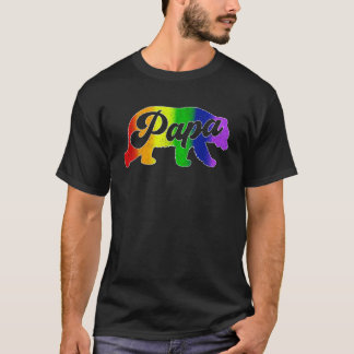 Mannen Gay Dad LGBT Pride Rainbow Papa Beer Vader' T-shirt