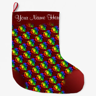 Mannen Gay Pride Stocking Personaliseren liefdesst Grote Kerstsok