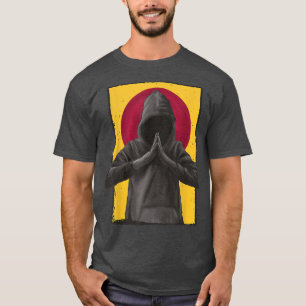 Mannen gebeden Japans jasjangdier T-shirt