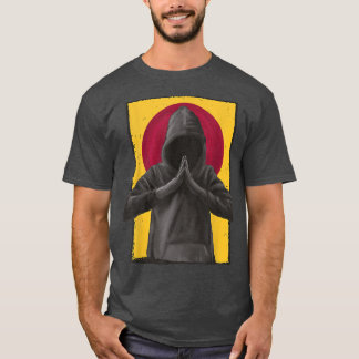 Mannen gebeden Japans jasjangdier T-shirt