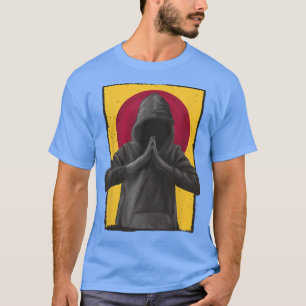 Mannen gebeden Japans jasjangdier T-shirt