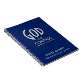 Mannen gebedsjournaal GOD IS IN CONTROL Notitieboe Notitieboek (Rechterzijde)