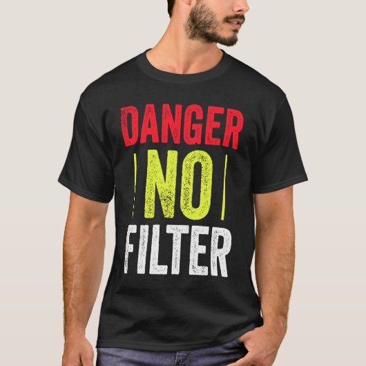 Mannen Geen filter T-shirt (Voorkant)