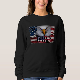 Mannen Geepa Eagle Amerikaanse vlag Usa Patriotic Trui