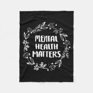 Mannen Geestelijke Gezondheid Belang Awareness Pre Fleece Deken