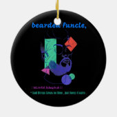 Mannen Gegreneerde Funding Mannen Gifts Keramisch Ornament (Achterkant)