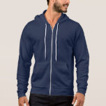 Mannen Gehuwd met Hoodie<br><div class="desc">De Amerikaanse Apparel zachte zip-hoodie om de bruidegom te laten ontspannen,  getoond in marineblauw en heeft net gehuwde tekst op de rug. Pas dit object aan of koop zoals het is.</div>