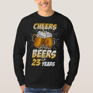 Mannen gejuich en biertjes tot 23 jaar oud 23e ver t-shirt