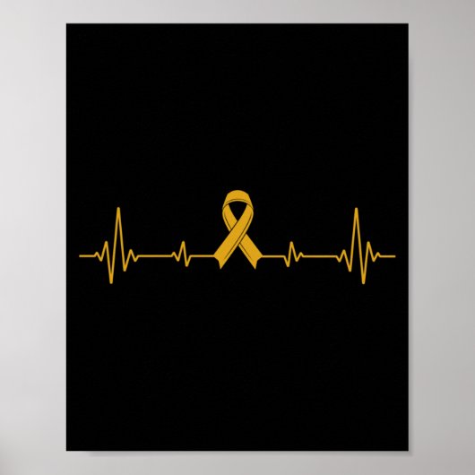 Mannen Gele Lint Preventie van Zelfmoord Bewustzij Poster (Voorkant)
