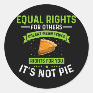 Mannen gelijke rechten Het is geen pietluttige gel Ronde Sticker
