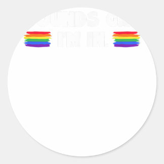 Mannen geluiden die ik binnen ben ronde sticker