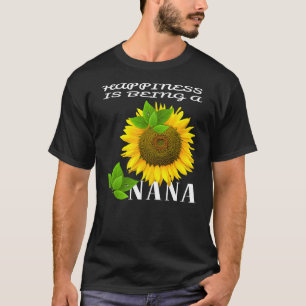 Mannen geluk is een zonnebloempje van Nana T-shirt