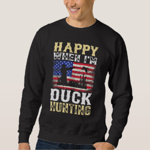 Mannen gelukkig als ik de jager van de duck jaag trui