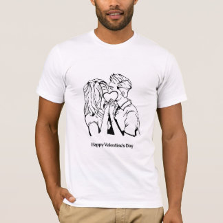 Mannen Gelukkige Valentijnsdag T-shirt