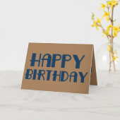 Mannen gelukkige verjaardag kaart (Gele Bloem)