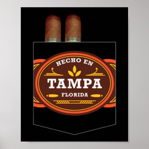 Mannen gemaakt in Tampa sigaar liefhebber ybor cit Poster