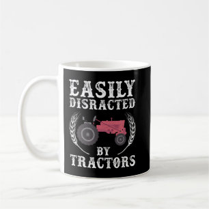 Mannen Gemakkelijk Afgeleid door Tractors Farmer Koffiemok