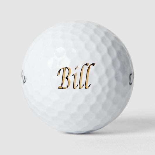 Mannen genaamd Bill, Golfballen (Voorkant)