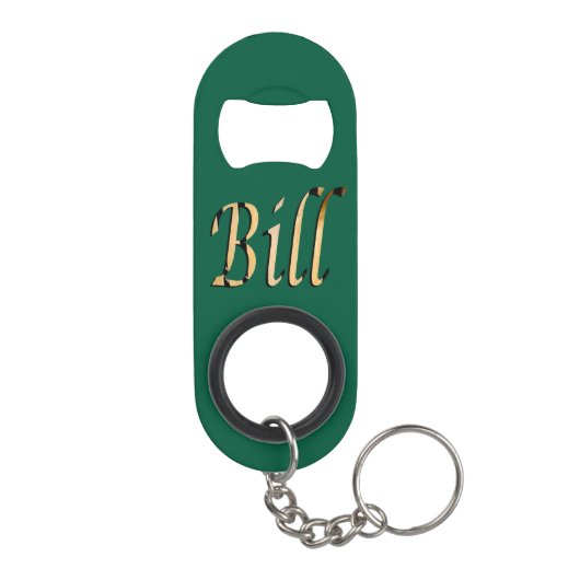 Mannen genaamd Bill, Mini Flessenopener (Achterkant)