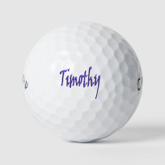 Mannen genaamd Timothy, Golfballen (Voorkant)