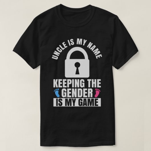 Mannen gender onthullen een ontwerp voor een houde t-shirt (Design voorkant)