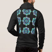 Mannen geometrisch patroon Bella Canvas Hoodie (Achterkant)
