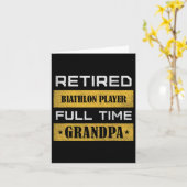 Mannen gepensioneerde biatlonspeler fulltime opa kaart (Gele Bloem)