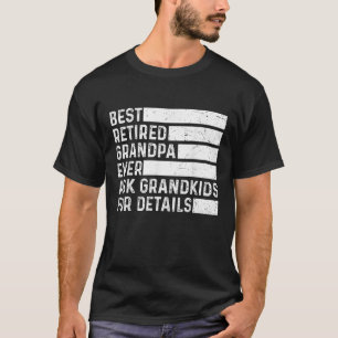Mannen gepensioneerde opa vraagt kleinkinderen om  t-shirt