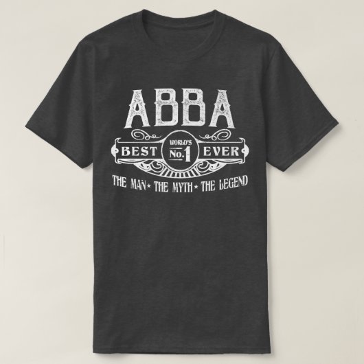 Mannen gepersonaliseerd Abba Best No T-shirt (Design voorkant)