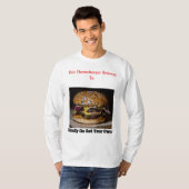 Mannen gepersonaliseerd Cheeseburger T Shirt (Voorkant volledig)