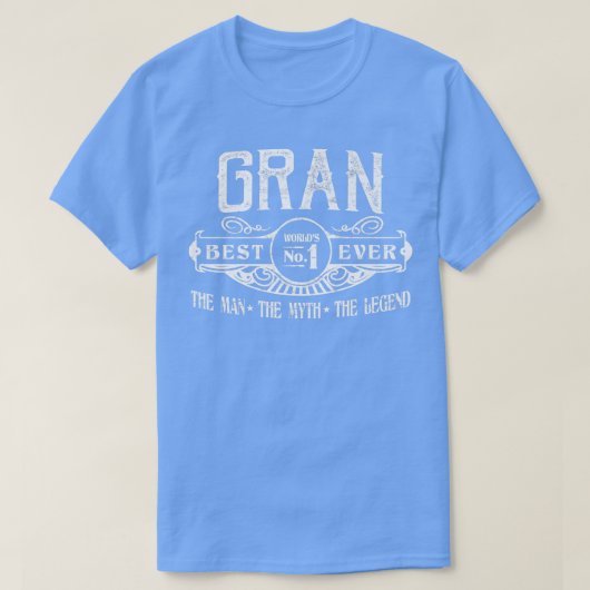 Mannen gepersonaliseerd Gran Best No T-shirt (Design voorkant)