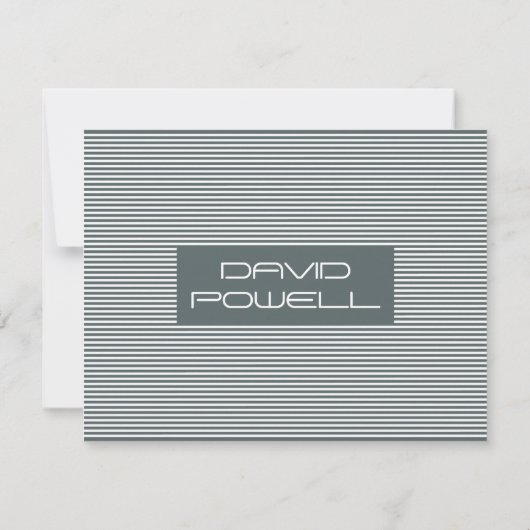 Mannen gepersonaliseerd notitiekaartje (Achterkant)