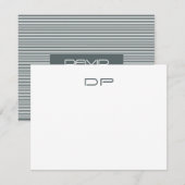 Mannen gepersonaliseerd notitiekaartje (Voorkant / Achterkant)