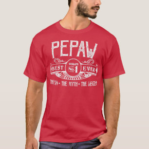 Mannen gepersonaliseerd Pepaw Beste nr. T-shirt
