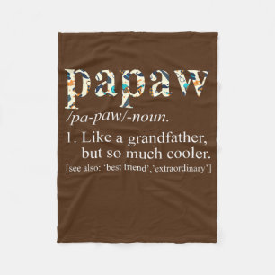 Mannen gepersonaliseerd Stropdas die Cool Papaw al Fleece Deken