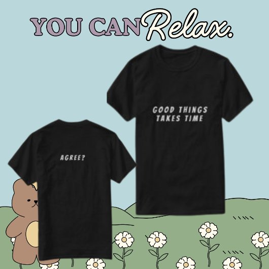 Mannen Gepersonaliseerde tekst voor- en achterzijd T-shirt