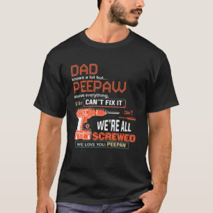 Mannen gepersonaliseerde vader kent het lot, maar t-shirt