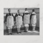  Mannen geperst in matrassen Briefkaart (Voorkant)